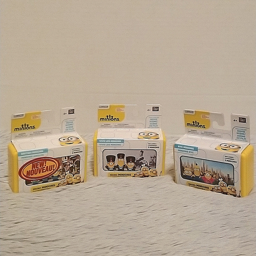 Bundle Of BNIB Micro Minions Figures Playsets